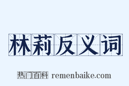 林莉反义词是什么意思的图片